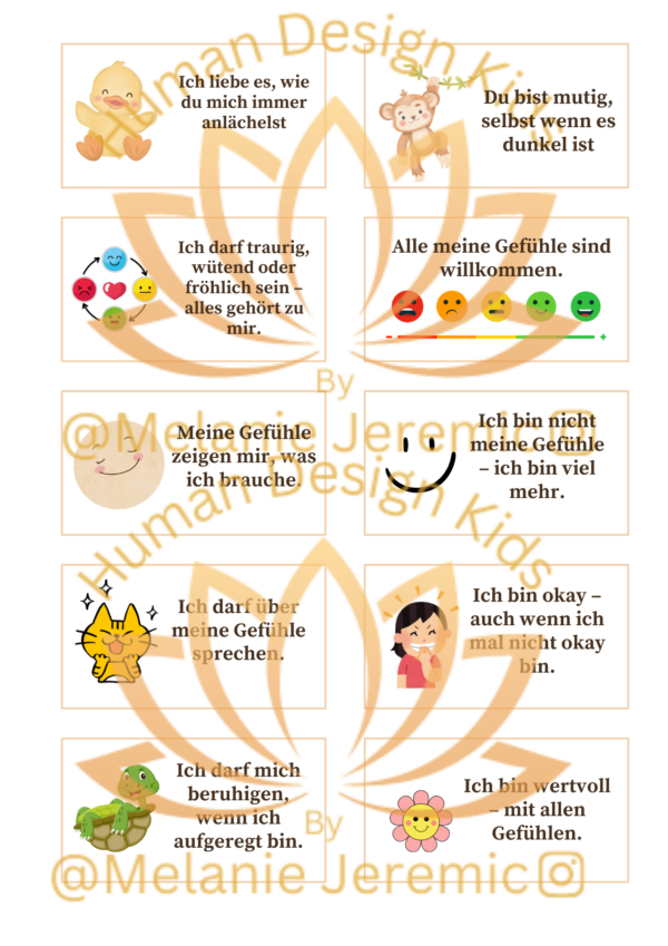 Affirmationskarten „Du bist wundervoll!“ – Für glückliche und starke Kinderherzen – Bild 3